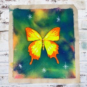 *SOLD* Neon Butterfly Original Watercolor